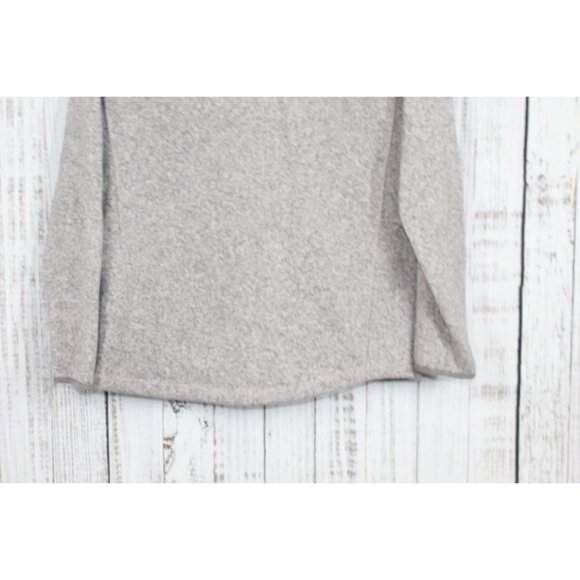 LL Bean Sweater Fleece Full Zip Jacket Pewter Size L Tall - Picture 8 of 9